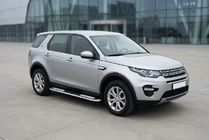Land Rover Discovery Sport 2014- гг. Боковые Подножки Tayga V2 (2 шт., Алюминий) 2019+ фото 1