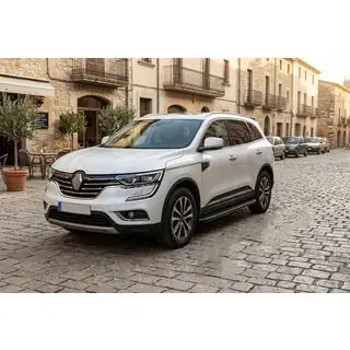 Боковые Подножки Bosphore Black (2 шт., Алюминий) Renault Koleos 2016-2024 гг. фото 1
