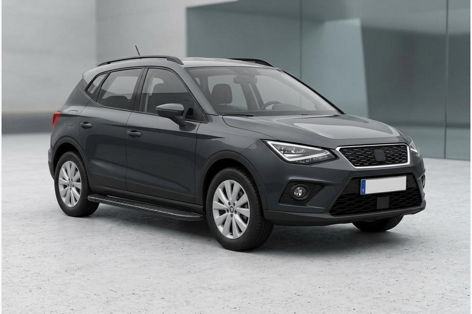 Seat Arona 2017- гг. Боковые Подножки Bosphore Black (2 шт., Алюминий) Image