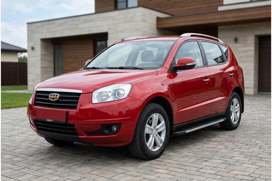 Geely Emgrand X7 2011- гг. Боковые Подножки Duru (2 шт., Алюминий) Image