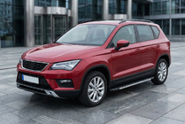 Seat Ateca 2016- гг. Боковые Подножки Duru (2 шт., Алюминий) фото 1