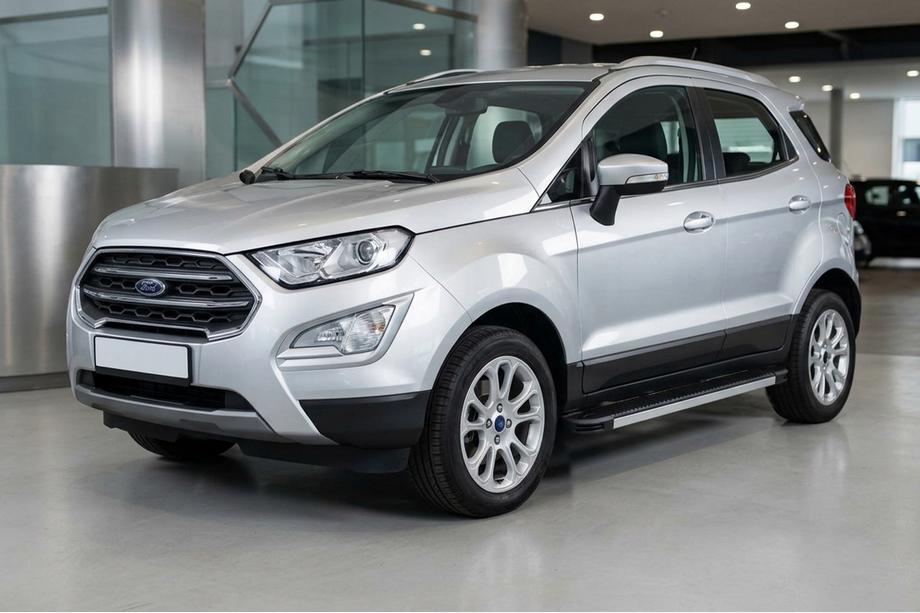 Ford Ecosport 2013-2022 гг. Боковые Подножки Maya V1 (2 шт., Алюминий) Image