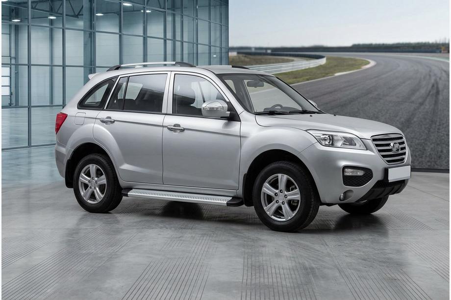 Lifan X60 2011- гг. Боковые Подножки Maya V2 (2 шт., Алюминий) Image