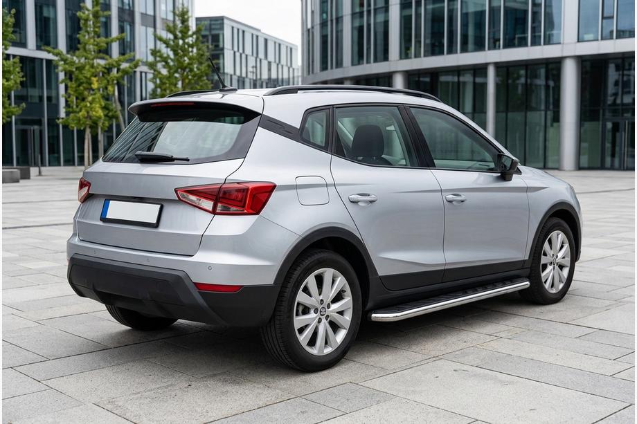 Seat Arona 2017- гг. Боковые Подножки Maydos V1 (2 шт., Алюминий) Image