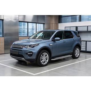 Боковые Подножки Maydos V2 (2 шт., Алюминий и Нержавейка) Land Rover Discovery Sport 2014- гг. фото 1