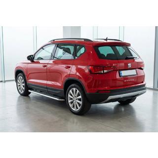 Боковые Подножки Maydos V2 (2 шт., Алюминий и Нержавейка) Seat Ateca 2016- гг. фото 1