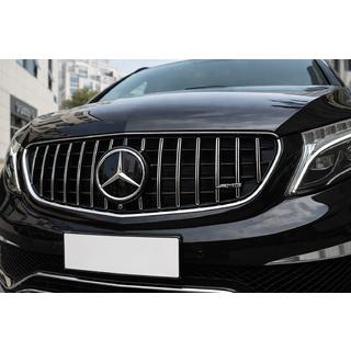 Передняя решетка GT Panamericana Хром (2014-2019 для V-Class) фото 2