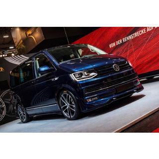 Накладка на передний бампер ABT Original 2015-2018 (грунт под покраску) Volkswagen T6 2015-2024 гг. фото 2