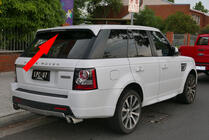 Range Rover Sport 2005-2013 гг. Спойлер (под покраску) фото 1