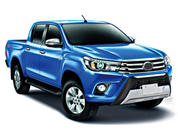 Toyota Hilux 2015- гг. Передняя накладка V1 (ABS) фото 3