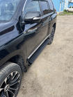 Toyota Land Cruiser Prado 150 2009-2023 гг. Боковые Подножки GX-Style (2 шт., Алюминий) Белый (серая подножка) фото 8