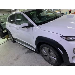 Боковые пороги Оригинальный дизайн (2 шт) Hyundai Kona 2017-2023 гг. фото 4