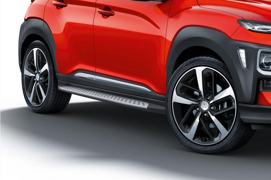 Hyundai Kona 2017-2023 гг. Боковые пороги Оригинальный дизайн (2 шт) Image