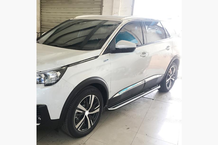 Peugeot 5008 2016-2023 гг. Боковые Подножки Original V1 (2 шт, Алюминий) Image