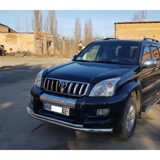 Передняя Дуга ST014 (Нержавейка) Toyota Land Cruiser Prado 120 2002-2009 гг. фото 3