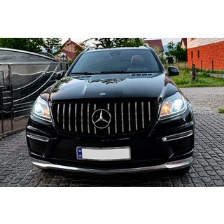 Передняя решетка радиатора GT Panamericana (для GL High) Mercedes GL/GLS сlass X166 2012-2019 гг. фото 3