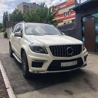 Передняя решетка радиатора GT Panamericana (для GL High) Mercedes GL/GLS сlass X166 2012-2019 гг. фото 4