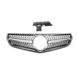 Передняя решетка радиатора (2009-2013, Diamond Silver) Mercedes E-сlass coupe C207 2010-2017 гг. фото 2