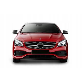 Передняя решетка радиатора (2017-2019, Diamond Silver) Mercedes CLA C117 2013-2019 гг. фото 3