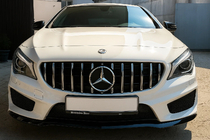 Mercedes CLA C117 2013-2019 гг. Передняя Решетка Радиатора (2013-2016, GT Panamericana) фото 3