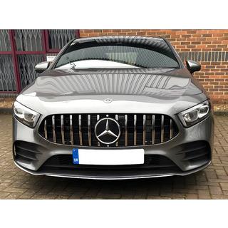 Передняя решетка GT Panamericana (для 2018-2022) Mercedes A-сlass W177 2018- гг. фото 4