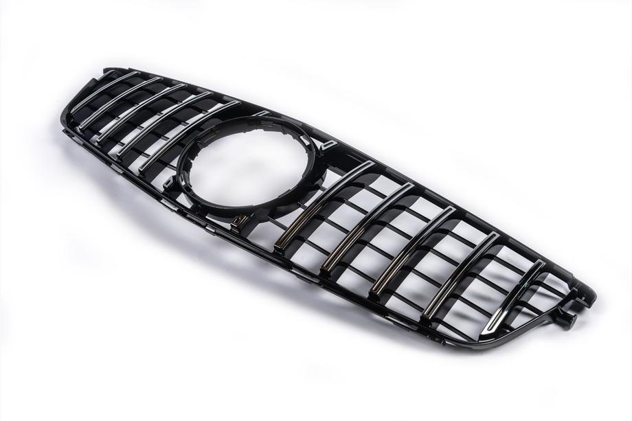Mercedes C-class W204 2007-2015 гг. Передняя решетка радиатора GT Panamericana Фото 4