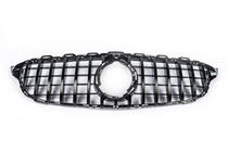 Mercedes C-class W205 2014-2021 гг. Передняя решетка Panamericana GT (для Avantgarde/AMG-Line/C43 AMG) 2018+, с камерой фото 5