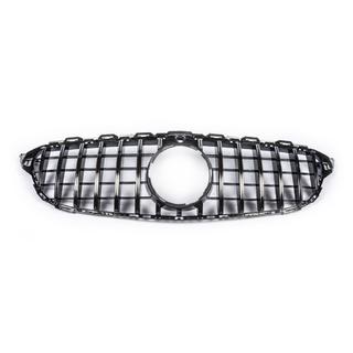 Передняя решетка Panamericana GT (для Avantgarde/AMG-Line/C43 AMG) Mercedes C-сlass W205 2014-2021 гг. фото 3