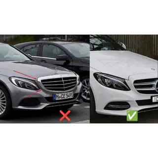 Передняя решетка Panamericana GT (для Avantgarde/AMG-Line/C43 AMG) фото 4