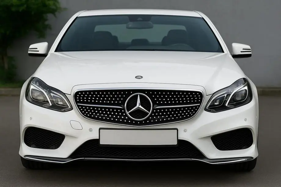 Mercedes E-class W212 2009-2016 гг. Передняя решетка Diamond Black (для Avantgarde и AMG-Line, 2013-2016) Image