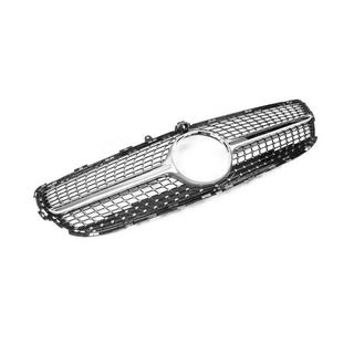 Передняя решетка с рамкой 2014-2018 (Diamond Silver) Mercedes CLS C218 2011-2018 гг. фото 4