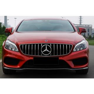 Передняя решетка с рамкой 2014-2018 (GT Panamericana) Mercedes CLS C218 2011-2018 гг. фото 2