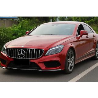 Передняя решетка с рамкой 2014-2018 (GT Panamericana) Mercedes CLS C218 2011-2018 гг. фото 1