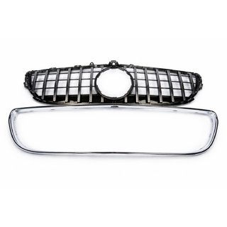 Передняя решетка с рамкой 2014-2018 (GT Panamericana) Mercedes CLS C218 2011-2018 гг. фото 3