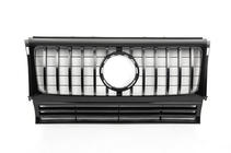 Mercedes G class W463 1990-2018 гг. Передняя Решетка (GT, с Хромированными Вставками) Черный с хромированными полосами фото 2