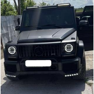 Накладка на передний бампер BRBS с LED фото 2