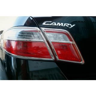 Хром Накладки на Задние Фонари (2 шт, пластик) Toyota Camry 2006-2011 гг. фото 3