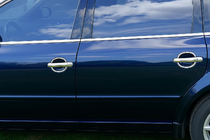 Volkswagen Passat B5 1997-2005 гг. Чашечки под ручки дверей (4 шт., нержавейка) фото 1