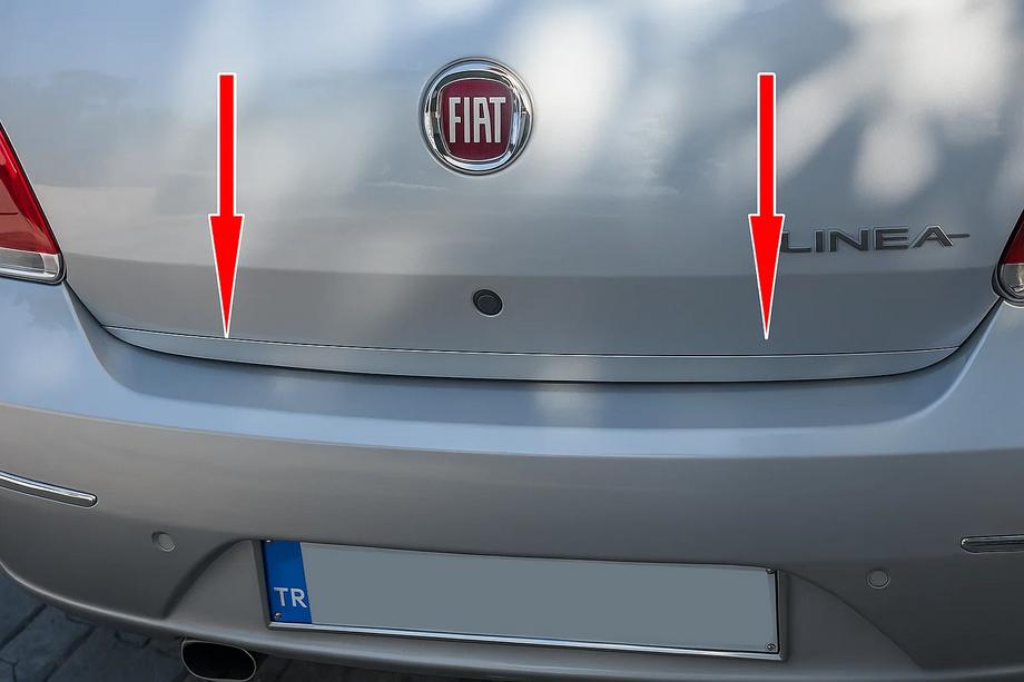 Fiat Linea 2006-2018 гг. Накладка на багажник нержавейка Image