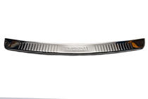 Hyundai H300, H1, Starex 2008-2020 гг. Накладка на задний бампер с отбортовкой Carmos (нержавейка) фото 2