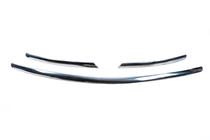 Toyota Corolla 2007-2013 гг. Хромированные накладки на решетку радиатора (2010-2013, 3 шт, нержавейка) фото 7
