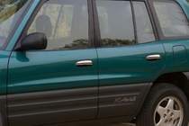 Toyota Rav 4 1996-2001 гг. Хромированные Накладки на Ручки (4 шт, Пластик) фото 1