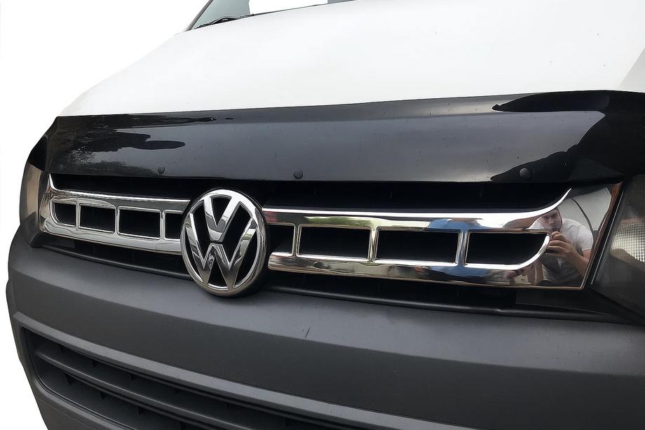 Volkswagen T5 2010-2015 гг. Хром Накладки на Решетку (Carmos, 2 шт., Нержавейка) Image