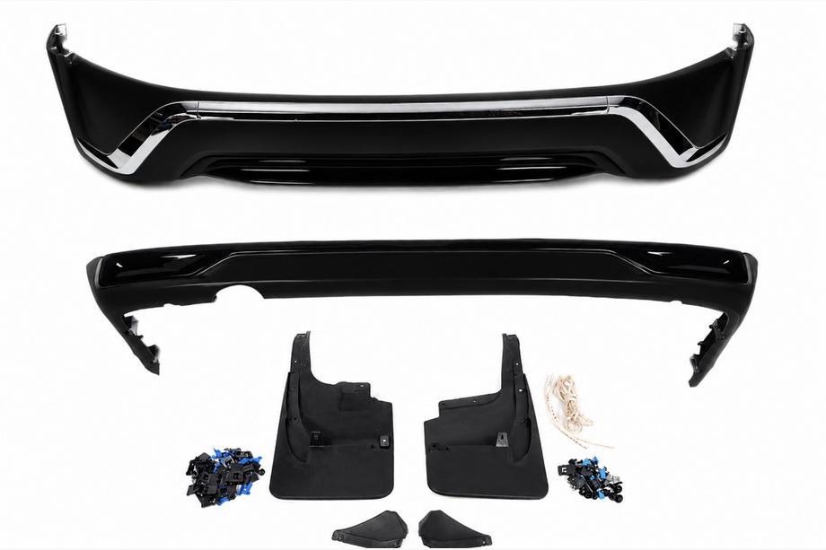 Toyota Land Cruiser 200 2007-2021 гг. Комплект обвеса 2016-2021 (Executive 2016) Черный Фото 2