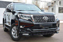 Toyota Land Cruiser Prado 150 2009-2023 гг. Накладки на передний и задний бампер TRD (2017-) фото 1