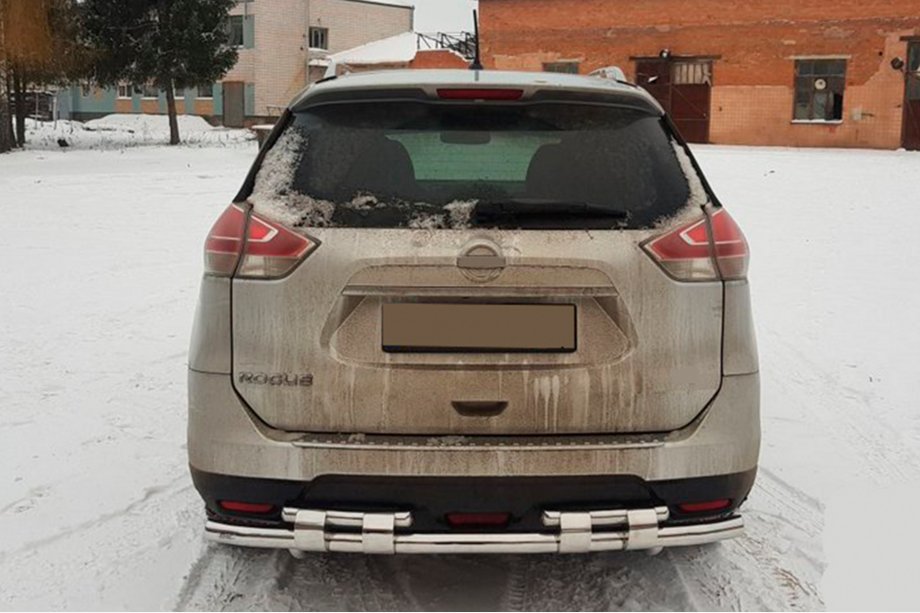 Nissan X-trail T32/Rogue 2014-2021 гг. Задняя защитная дуга NSXT.13.6.B1-08 (нерж.) Фото 1