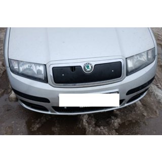 Зимняя накладка на решетку радиатора Skoda Fabia 2000-2007 гг. фото 3