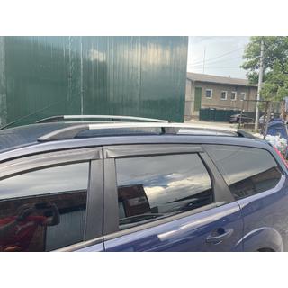 Алюминиевые рейлинги (Caravan, хром) Ford Focus II 2005-2008 гг. фото 4