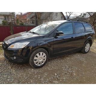 Алюминиевые Рейлинги (Caravan, Черные) Ford Focus II 2005-2008 гг. фото 4