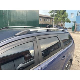 Алюминиевые рейлинги (Caravan, хром) Ford Focus II 2008-2011 гг. фото 3